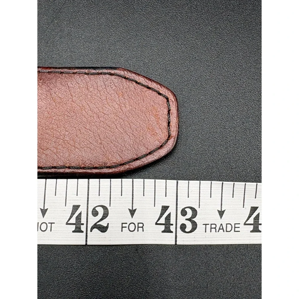Fossil Men's Brown Leather Belt 90/36 Silver Buckle MB102222236 US Seller GUC
